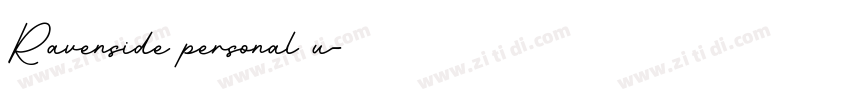 Ravenside personal u字体转换